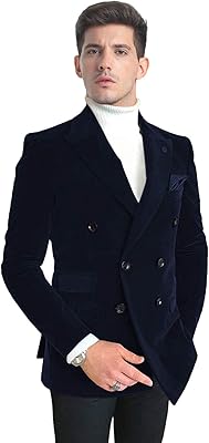 Wemaliyzd Costume jacket in velvet for men, coat crossed with a backhill, balzer de ball.. Your digital shopping destination, DIAYTAR NIGERIA combines variety with affordability and quick delivery.