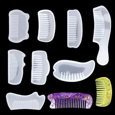 8 Resin molds comb, UV silicone molding molds, handmade molding molds for the manufacture of jewelry to make yourself.. Fast. Reliable. Affordable. DIAYTAR Nigeria is all that and more.