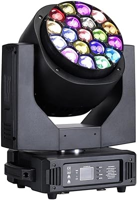 Rotary colorful stage lighting with 1 9X15W voice control. RGBW. LED dye light, 19 Mobile tincture headlights with Big Bee Eye KTV Zoom... DIAYTAR NIGERIA transforms dreams into deliveries with our affordable prices and 5-8 day shipping.