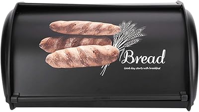 Food conservation box, practical, large capacity, robust and durable bread box for domestic cuisine, fresh bread, (black).. Get access to thousands of affordable products only on DIAYTAR Nigeria.