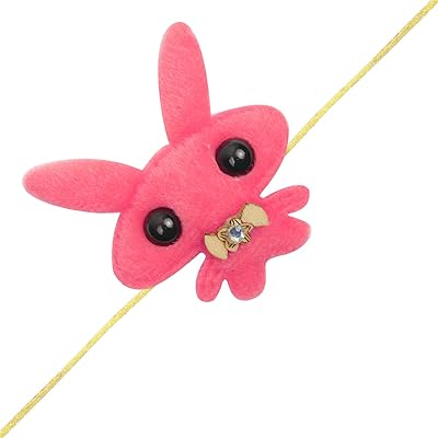 Access to the Rakhi of the pink extraterrestrial cartoon for the little brothers | children Rakshabandhan 2021 [RA127], free size, cotton.. Get more, save more — only on DIAYTAR Nigeria.