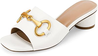 Sandals with thick round heels for women, open -ended sandals with square design, easy to wear, unique comfortable strap with metal chain.. DIAYTAR NIGERIA: Putting quality products within reach of every Nigerian through our affordable marketplace.