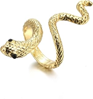 Punk rock adjustable snake ring for women, retro gothic finger jewelry accessories, leather, cubic zirconia.. DIAYTAR NIGERIA delivers what matters - quality, affordability, and prompt nationwide shipping.