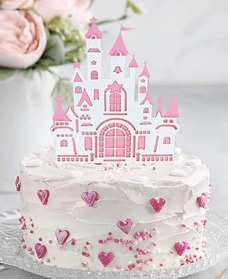 Design cake decoration castle pink princess palace for decoration.. Explore limitless products on DIAYTAR Nigeria — at the lowest prices.