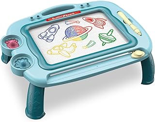 Beauty erasable magnetic drawing board, children's drawing board with drawing pen and stamps, drawing table for girls girls and toddlers (blue).. DIAYTAR NIGERIA delivers value, variety, and convenience with our nationwide 5-8 day shipping.