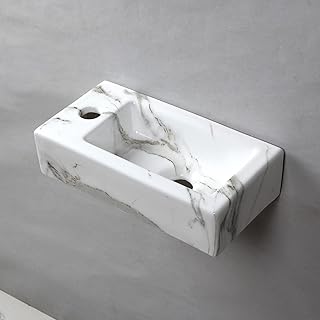 Small marble sink Small rectangular ceramic rectangular bathroom sink.. Shop the future with DIAYTAR NIGERIA - thousands of products, unbeatable prices, delivery within a week.