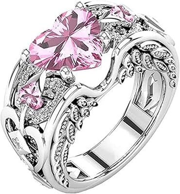 Sterling silver ring with precious heart stones for engagement and cool baby, metal, without precious stones.. Tired of overpriced goods and slow delivery? DIAYTAR Nigeria brings affordability and speed together with a wide selection of products.