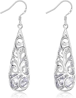 Sterling 925 Swarovski Elements Sterling Earrings Dotted with crystals, ideal as a gift for women of J. pink.. Shop confidently with DIAYTAR NIGERIA, offering affordable prices and reliable delivery within a week.