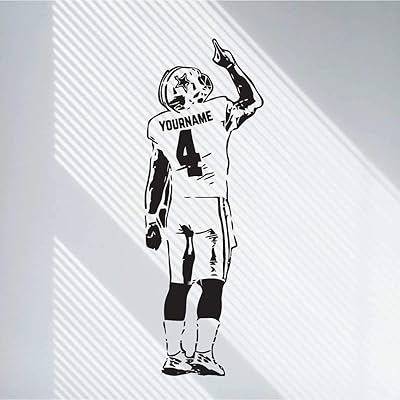 ENODICALS Personalized football wall sticker Choose your vinyl name.. DIAYTAR NIGERIA: Where thousands of products meet affordable prices and reliable 5-8 day delivery.