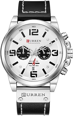 Pack of 2, Curren 8314 Quartz watch for Men Watch Brand Shift Display of the time of the Calendar Watch in Leather, Bracelet.. Transform your shopping experience with DIAYTAR NIGERIA's vast product selection delivered at unbeatable prices.