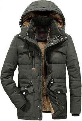 VELOMY POURS For Men Coats Cargo Coats Thick fleece Warm jacket Hot jacket Coats with men's Hood Winter clothes (Color: Green, Size: X-Large).. Your e-commerce hub for everything — DIAYTAR Nigeria has you covered.