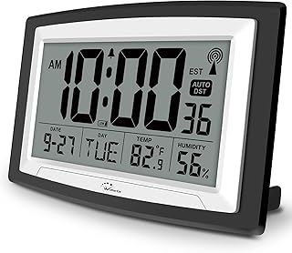 Wolarg atomic clock with interior temperature and humidity digital wall clock.. Shop efficiently with DIAYTAR NIGERIA, offering thousands of products at unbeatable prices delivered promptly.