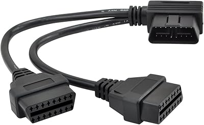 Ikkegol 30cm/12 Distributor cable in Y OBD2 OBD II at right angle 1 x wire adapter J1962 male and 2 females.. Everyday deals, every category — only on DIAYTAR Nigeria.