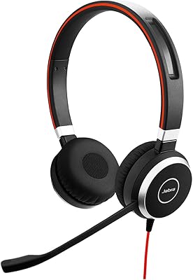Jabra Evolve 40 stereo helmet - Soft VoIP headset for unified communications with passive deletion of noise - USB cable with controller - Black.. DIAYTAR NIGERIA brings the marketplace home to you with affordable prices and delivery in 5-8 days.