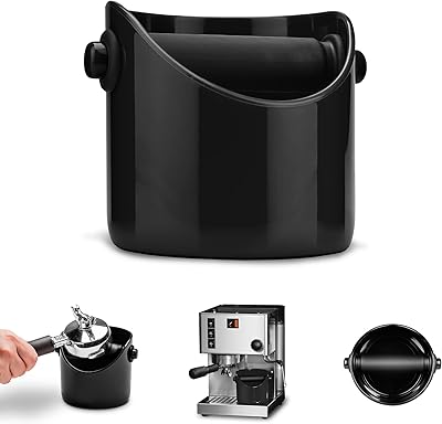 Dream Farm Grindenstein - Knockbox coffee mill and espresso (black), black, 4.3 "x 4 box.. DIAYTAR Nigeria: Your one-stop online shop with unbeatable prices and nationwide delivery in under 8 days.