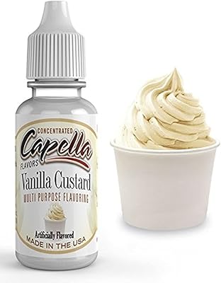 Vanilla vanilla and custard bottle bottle by Flavour Drops, 13 ml.. DIAYTAR NIGERIA delivers more than products - we deliver affordable solutions within the week.