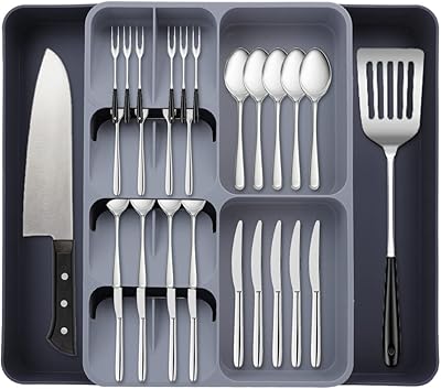Bocam kitchen drawer organizer tray, stretch kitchen drawer organizer, adjustable cutlery tray, cutlery organizer, covers.. DIAYTAR NIGERIA brings the marketplace to your home with budget-friendly prices and nationwide delivery.