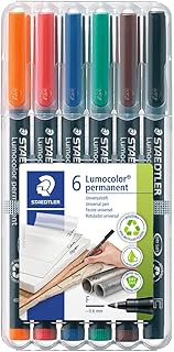 STEDTLER LUMOCOLOUR Universal felt with a fine point and permanent marker box of 6.. DIAYTAR NIGERIA brings quality products to every corner of Nigeria at prices everyone can afford.