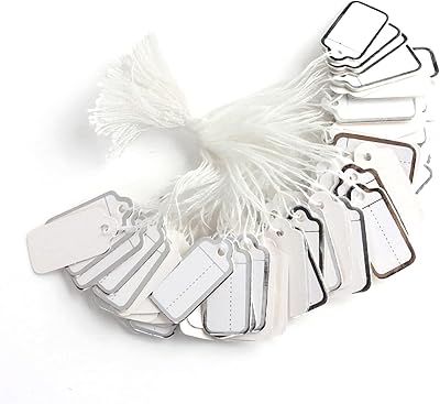 Jewelry price labels, 500 pieces of white clothing price labels, inscribable label card, plastic paper material with rope... DIAYTAR NIGERIA stands as your affordable shopping ally with nationwide delivery in just 5-8 days.