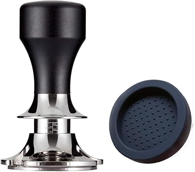 58 mm calibrated espresso preseur for professional baristas, solid stainless steel base with ergonomic handle.. DIAYTAR NIGERIA transforms online retail with unbeatable prices and consistent delivery timeframes.