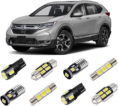 BRISHINE WHITE LED LED Interior Lighting Kit for HONDA CR-V 2013 2014.. DIAYTAR NIGERIA: Creating access to affordable products for every Nigerian with our swift delivery service.