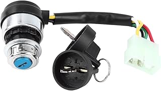Motorcycle ignition switch with 2 assorted black key keys.. DIAYTAR NIGERIA brings affordable shopping to your fingertips with reliable delivery in less than 8 days.