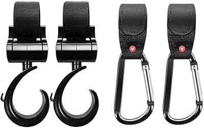 Seez stroller hooks, practical accessories to hang layers and handbags, stroller organizer, perfect for all types of strollers and strollers - 4 package of 4.. DIAYTAR NIGERIA delivers affordability and convenience with every purchase, shipped within the week.