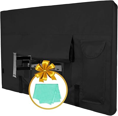 Outdoor TV cover for LCD LED screens from 30 to 32 inch, waterproof, weather resistant and dust with cleaning cloth (32 inch, black).. Embrace a new era of online shopping with DIAYTAR NIGERIA's extensive range and budget-friendly prices.