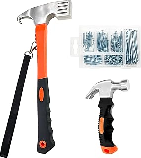 Hammer and nails Sutekus 240 assorted and 2 clawing hammers for decoration.. Your one-click solution to affordable shopping, DIAYTAR NIGERIA delivers quality products nationwide.