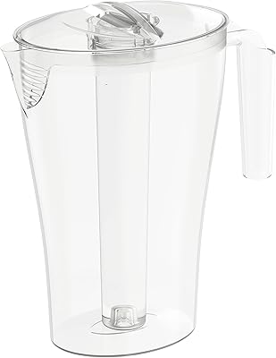 Cosmoplast water carafe with chrossers, 2.5 liters - transparent.. DIAYTAR NIGERIA: Your partner in affordable online shopping with dependable delivery within 8 days.
