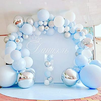 Kit Balloons Batmat Blue and Silver, 141 pieces and Ark of Metal Metal Balls.. Shop with confidence at DIAYTAR NIGERIA, Nigeria's premier affordable e-commerce platform.