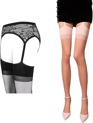 Bas for Honbolo Women in lace on the knees, lace thigh, transparent and breathable dry stockings.. Experience hassle-free shopping with DIAYTAR NIGERIA's user-friendly platform and prompt delivery service.