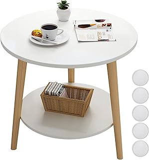Round extra table at 2 levels white coffee table from 197 "for living room.. Discover the perfect shopping balance at DIAYTAR NIGERIA with competitive prices and prompt delivery.