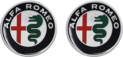 3D poster of the Alfa Romo logo, batch of 2, 12 mm.. DIAYTAR NIGERIA: Where online shopping becomes effortless with budget-friendly nationwide delivery.