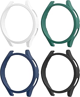 4 -room shell for Samsung Galaxy Watch 4 40mm 44mm [without screen protector], Rigid PC protection shell for Galaxy Watch 4 40mm 44mm (40mm, white + green + navy + black).. One platform, endless products — welcome to DIAYTAR Nigeria.