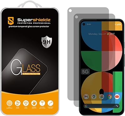 (Package of 2) Anti-espion screen protector (confidentiality) designed for Google Pixel 5A 5G, tempered glass, anti-scratch, without bubbles.. Big savings, small wait times — shop now at DIAYTAR Nigeria.