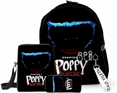 Bobby Playtime Character Set of backpack three -piece School Bag Grand Ensemble adapted to children boys and girls.. DIAYTAR NIGERIA brings the marketplace to your home with budget-friendly prices and nationwide delivery.