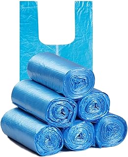 Lifelog trash bags with handles, [5 rollers] [100 pieces] [Plastic bags] Disposable trash bags with broken points (blue) (color 1) [plastic bag].. Discover endless possibilities with DIAYTAR NIGERIA's vast e-commerce selection and budget-friendly delivery.