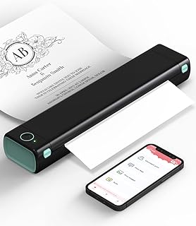 Philomo wireless portable travel printer, M08F -LETER mobile Bluetooth printer compatible with 8.5 x 11 inch, thermal portable printer, compatible with PC, Android and iOS.. DIAYTAR NIGERIA revolutionizes online shopping with competitive prices and reliable 5-8 day delivery.