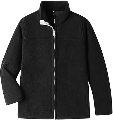 Outdoor fleece jacket with complete zipper for babies boys and girls, uniform polar coat.. DIAYTAR NIGERIA: Where smart shoppers find everything they need at prices they can afford.