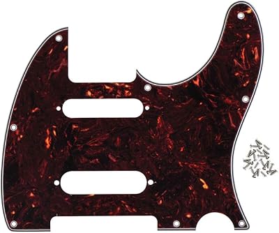 Plaque De Pickguard Ikn at 8 slots for guitar tail with screw for replacement of Pickguard Fender Nashville Telecars, 4 layers of brown turtle shell.. DIAYTAR NIGERIA brings the joy of affordable shopping to your fingertips with delivery in less than 8 days.