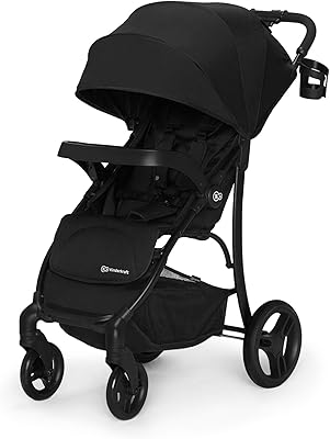 Kindercraft light Cruiser light stroller, equipped with a large foldable awning and 4 wheels with children's suspension system, black color.. DIAYTAR NIGERIA: Making quality products accessible to all Nigerians at affordable prices.