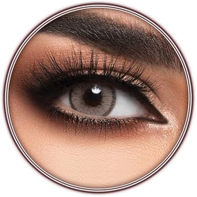 Original contact lenses Lensme Café, unisex cosmetic contact lenses, semi -annual disposable - light brown with gray color (coffee).. DIAYTAR Nigeria offers great deals, a huge product variety, and delivery in under a week.