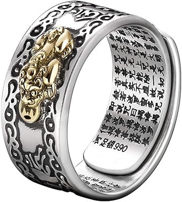 Jajafook 990 Silver Sterling Feng Shui Pixiu Mani Amulette Chance Buddhist Rich Adjustable Ring Ring.. Experience DIAYTAR NIGERIA, where extensive product variety meets pocket-friendly prices and reliable delivery.