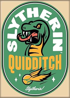 Quidditch Ata-Boy Harry Potter Slytherin 2.5 x 3.5 inches stamp for refrigerators and lockers.. DIAYTAR NIGERIA delivers happiness in 5-8 days with our affordable and diverse product range.