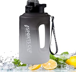 Water bottle of sportswater 1500 ml with straw, bottle of motivation water with pen for good times for the gym, cycling, water bottle with children's handle, school, outdoor fitness (gray black).. DIAYTAR NIGERIA: Connecting Nigerians with their needs through our affordable and diverse marketplace.