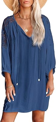 Cache-mailot swimsuit for women Cover-up beach dress for bikini jersey summer relaxed lace.. Embrace the convenience of DIAYTAR NIGERIA with thousands of products at your fingertips, delivered nationwide.