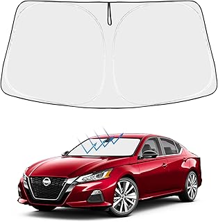 Foldable sun visor with personalized size for Nissan Altima 2022 2021 2020 2019.. Experience the joy of discovery with DIAYTAR NIGERIA's vast catalog and nationwide affordable delivery.
