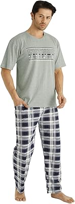 PYJAMA set T-shirt and Turkish cotton pants for men, Sweet and breathable night clothes set.. Join the movement — fast, affordable shopping only at DIAYTAR Nigeria.
