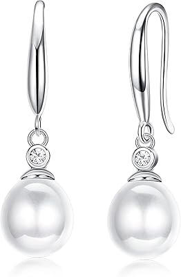 Sterling 925 silver earrings for women, earrings hanging in AAA Plus freshwater pearls.. Shop with ease at DIAYTAR NIGERIA and enjoy our extensive product range delivered at affordable rates.